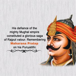 Maharana Pratap Punyatithi poster Maker