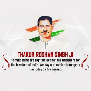 Thakur Roshan Singh Jayanti Facebook Poster