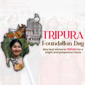 Tripura Foundation Day Facebook Poster