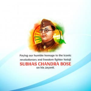 Subhash Chandra Bose Jayanti graphic