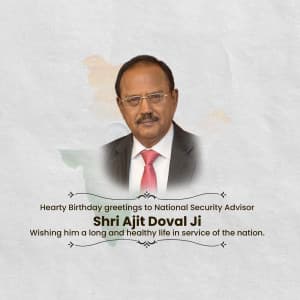 Ajit Doval Birthday ad post