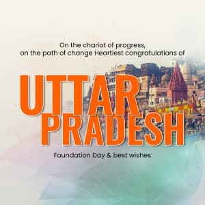 Uttar Pradesh Foundation Day ad post