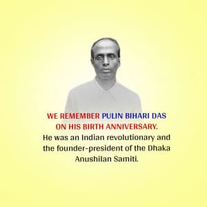 Pulin Bihari Das Jayanti creative image