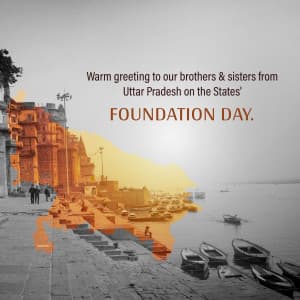 Uttar Pradesh Foundation Day creative image