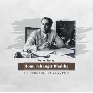 Homi J. Bhabha Punyatithi greeting image