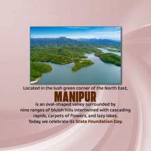 Manipur Foundation Day Facebook Poster