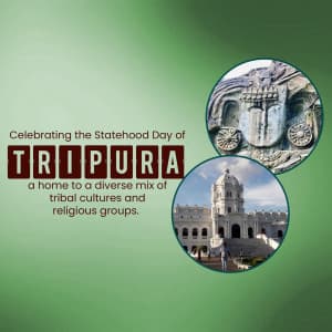 Tripura Foundation Day Instagram Post