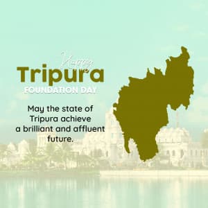 Tripura Foundation Day poster Maker