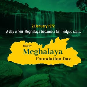 Meghalaya Foundation Day event advertisement