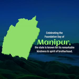 Manipur Foundation Day poster Maker
