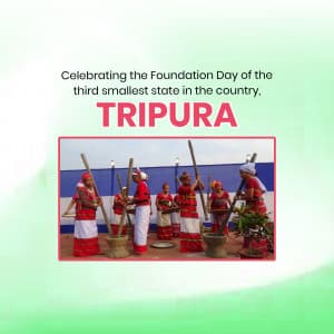 Tripura Foundation Day event advertisement