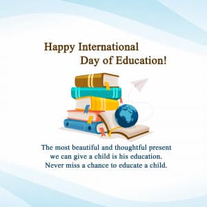 International Day of Education marketing poster