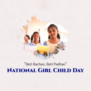 National Girl Child Day ad post