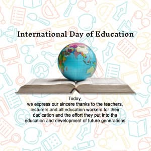 International Day of Education graphic