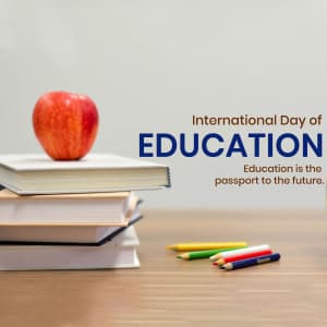 International Day of Education marketing flyer