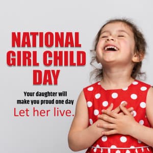 National Girl Child Day graphic