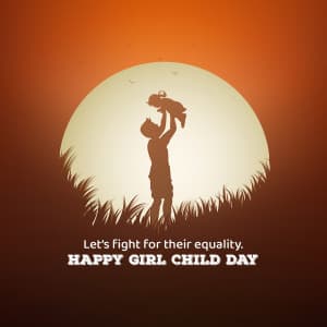 National Girl Child Day creative image