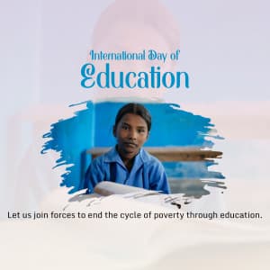 International Day of Education Instagram Post