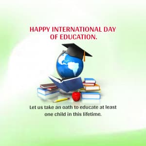 International Day of Education poster Maker