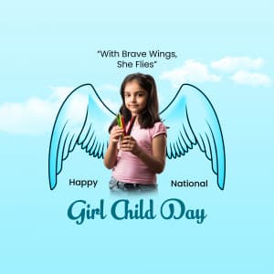 National Girl Child Day poster Maker