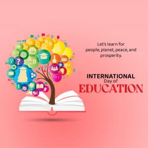 International Day of Education event advertisement