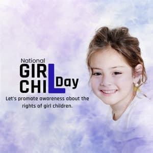 National Girl Child Day event advertisement