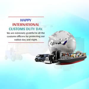 International Customs Duty Day marketing poster