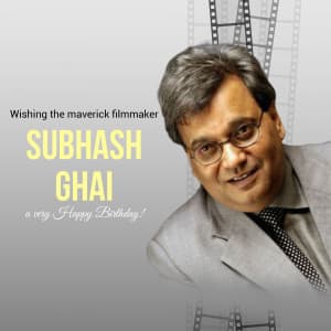 Subhash Ghai Birthday graphic