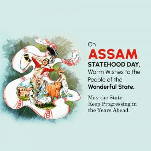 Assam Foundation Day Instagram Post