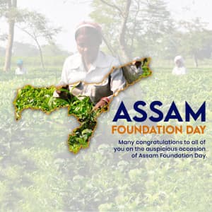 Assam Foundation Day poster Maker