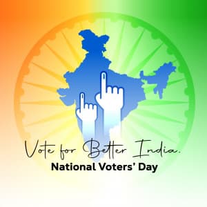 National Voters Day greeting image