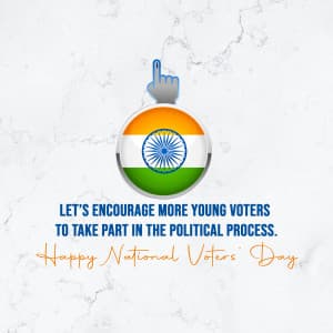 National Voters Day marketing poster