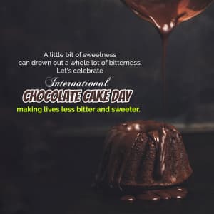 Chocolate Cake Day advertisement banner