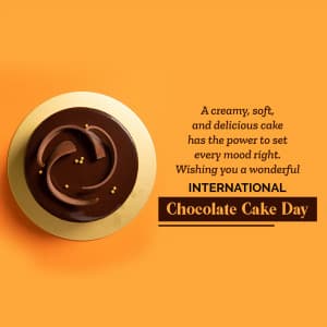 Chocolate Cake Day ad post