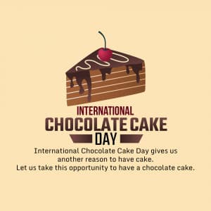 Chocolate Cake Day marketing poster