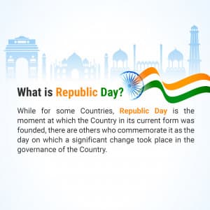 History of Republic day event advertisement