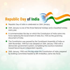 History of Republic day illustration