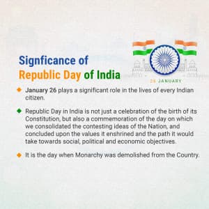 History of Republic day flyer