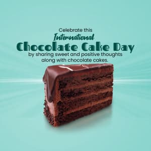 Chocolate Cake Day Facebook Poster