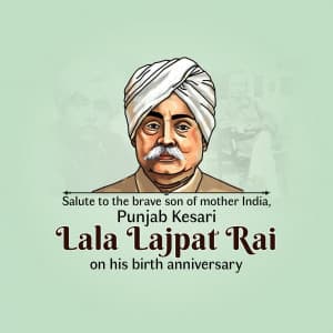 Lala Lajpat Rai Janm Jayanti poster Maker