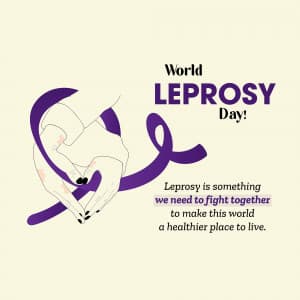 World Leprosy Day marketing poster