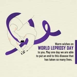 World Leprosy Day marketing flyer