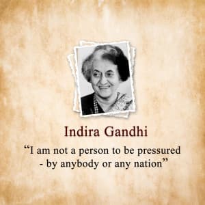 Indira Gandhi Instagram banner