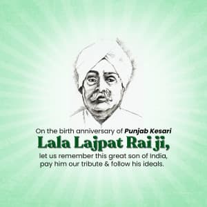Lala Lajpat Rai Janm Jayanti event advertisement