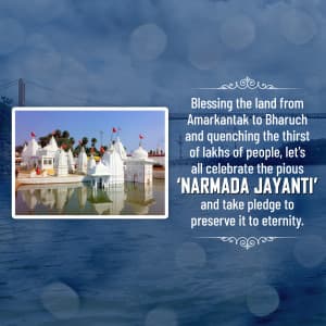 Narmada Jayanti greeting image