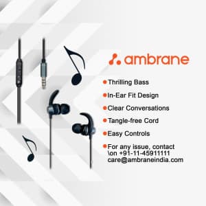 Ambrane promotional template