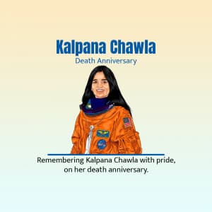 Kalpana Chawla Death Anniversary greeting image