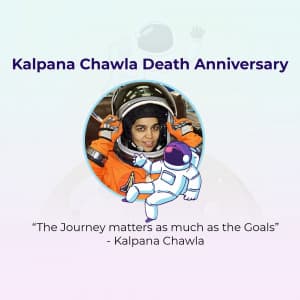 Kalpana Chawla Death Anniversary marketing poster