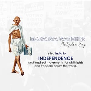 Martyrs' Day marketing flyer