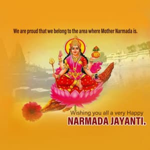 Narmada Jayanti creative image